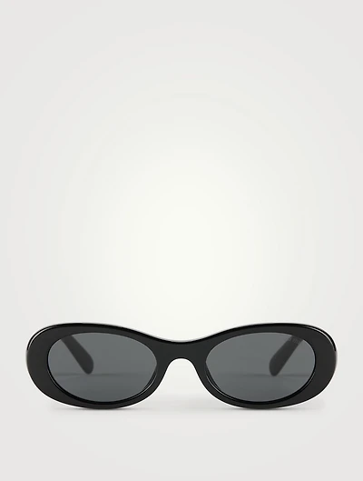 Miu Glimpse Oval Sunglasses