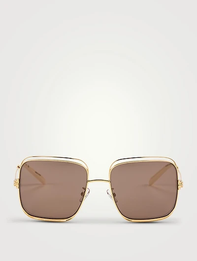 Eleanor Oversized Metal Square Sunglasses