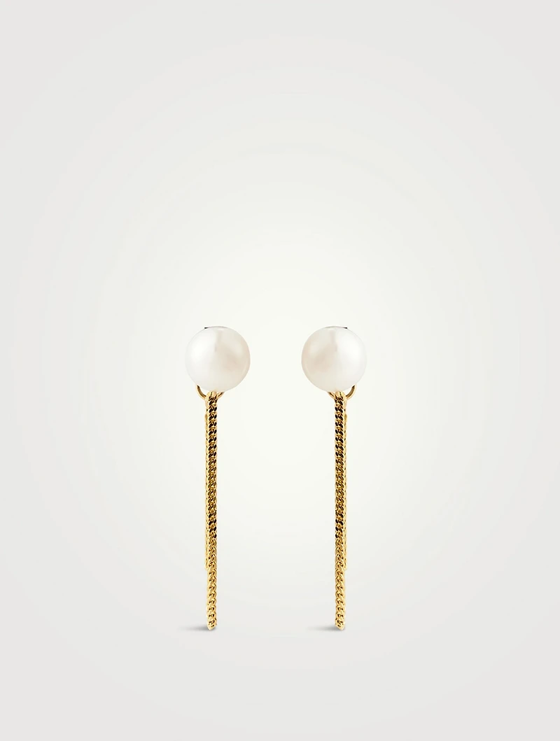 14K Gold Chain Drop Earrings