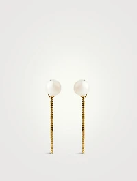 14K Gold Chain Drop Earrings