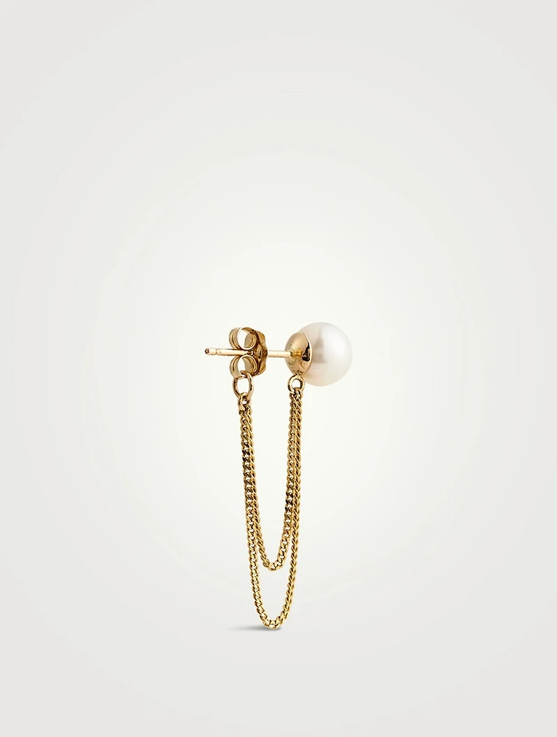 14K Gold Chain Drop Earrings