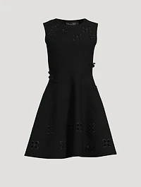 Eyelet Embroidered Mini Dress