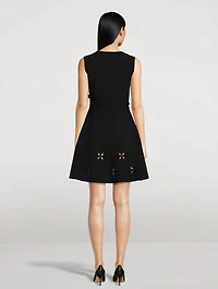 Eyelet Embroidered Mini Dress