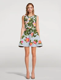 Camellia Jacquard Mini Dress