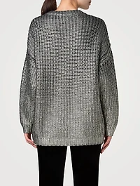 Metallic Wool Cashmere Sweater