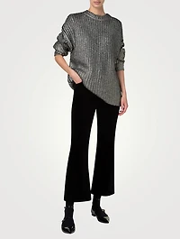 Metallic Wool Cashmere Sweater