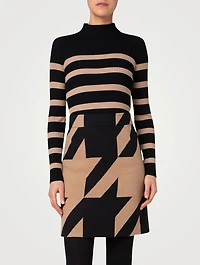 Ribbed Wool Turtleneck