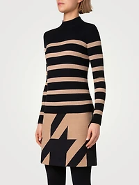 Ribbed Wool Turtleneck