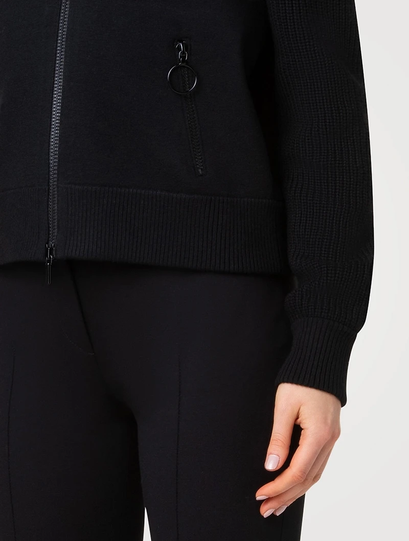 Stretch Wool Cardigan