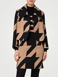 Houndstooth Jacquard Jacket
