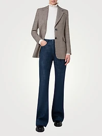 Houndstooth Wool Blazer
