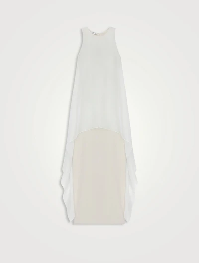 Silk Organza Overlay Gown