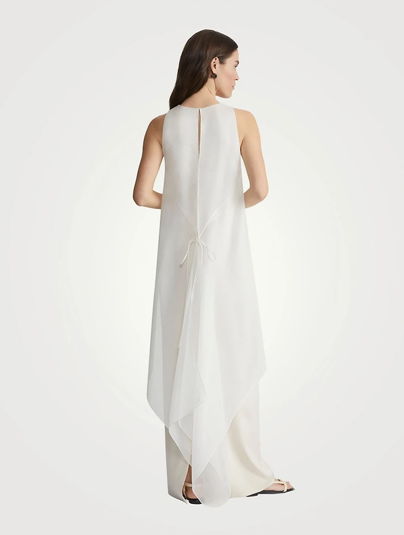 Silk Organza Overlay Gown