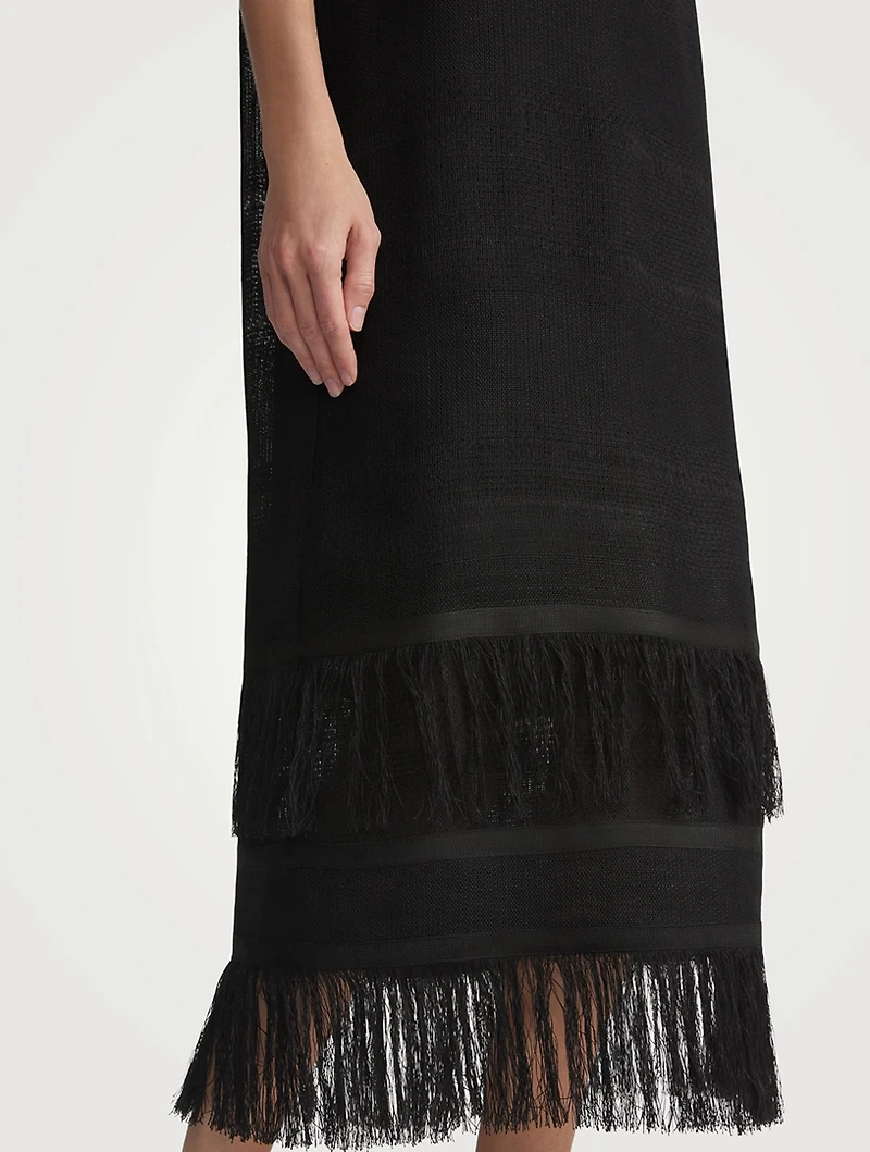 Fringe Shift Dress