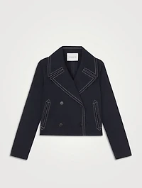 Cropped Double-Breasted Jacket