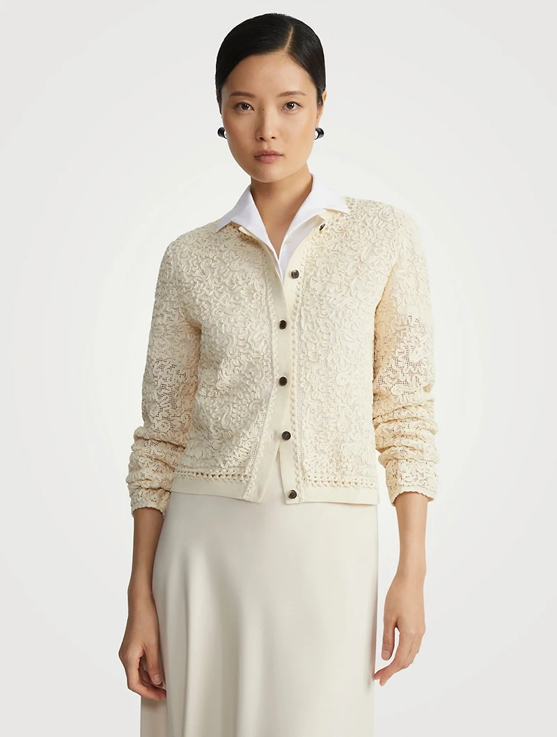 Soutache-Embroidered Cardigan