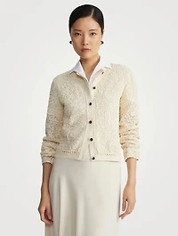 Soutache-Embroidered Cardigan