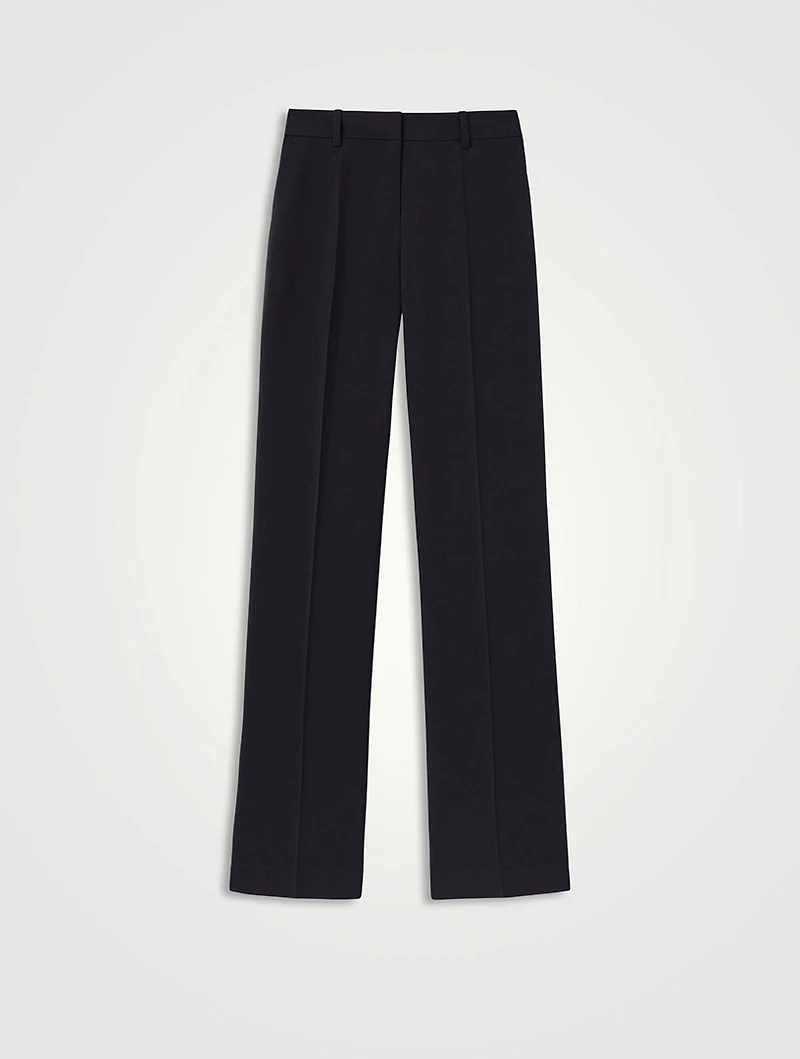 Gates Finesse Crepe Straight-Leg Trousers
