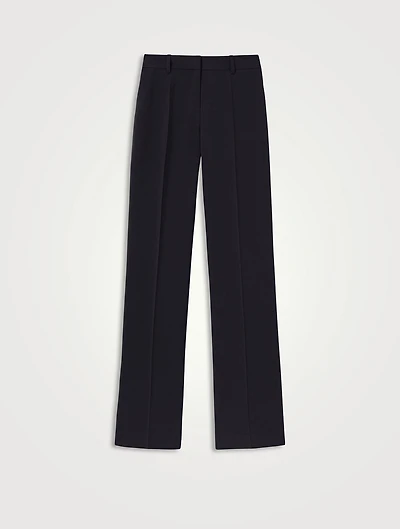 Gates Finesse Crepe Straight-Leg Trousers
