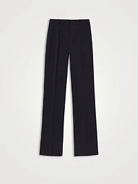 Gates Finesse Crepe Straight-Leg Trousers