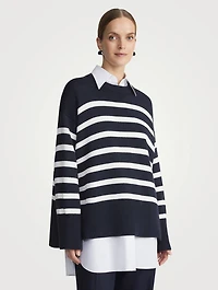 Stripe Jacquard Sweater