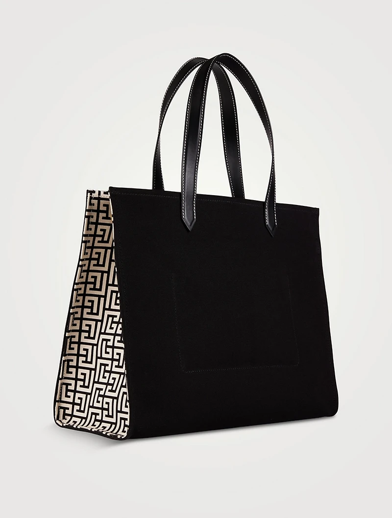 Medium B-Army Canvas Tote Bag