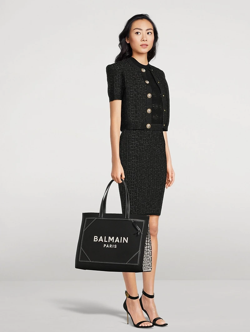 Medium B-Army Canvas Tote Bag