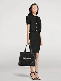 Medium B-Army Canvas Tote Bag