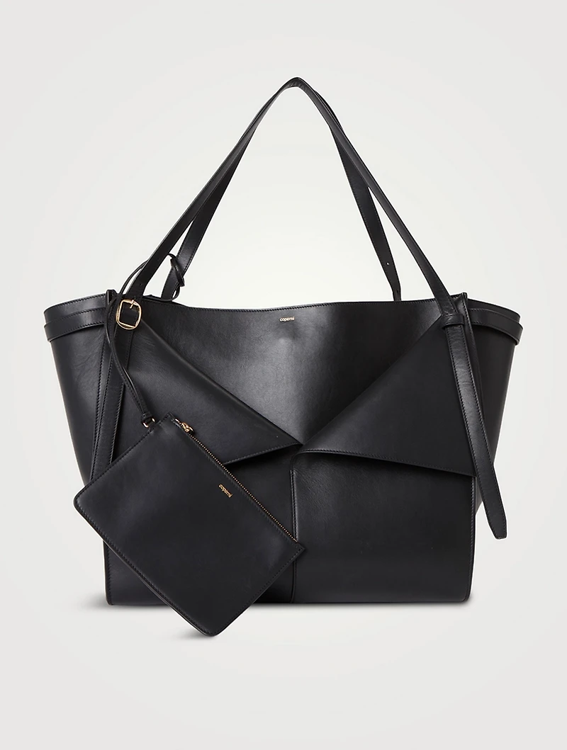 Belt Leather Tote Bag