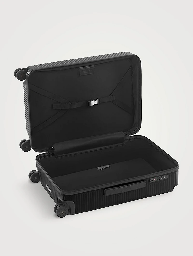 Bank Zip Deluxe Spinner Suitcase