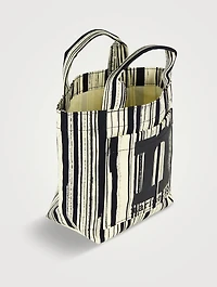 Mini Mono Tote Bag In Siluetti Print