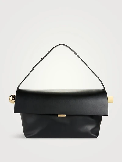 Le Grand Rond Carré Leather Shoulder Bag