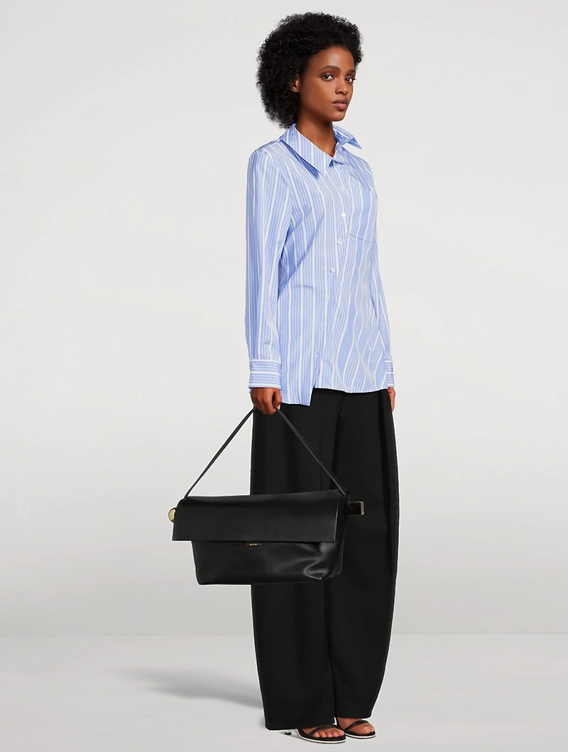 Le Grand Rond Carré Leather Shoulder Bag
