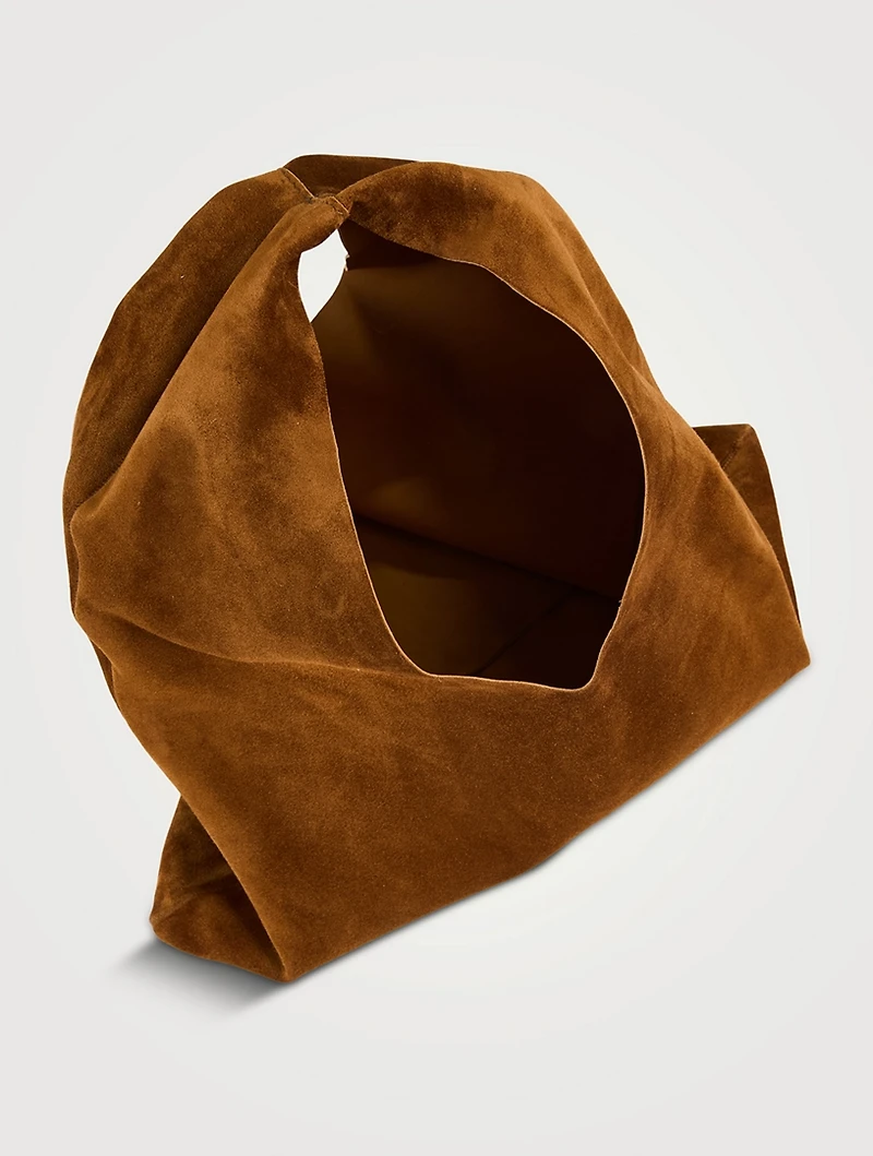 Small Bindle Suede Tote Bag