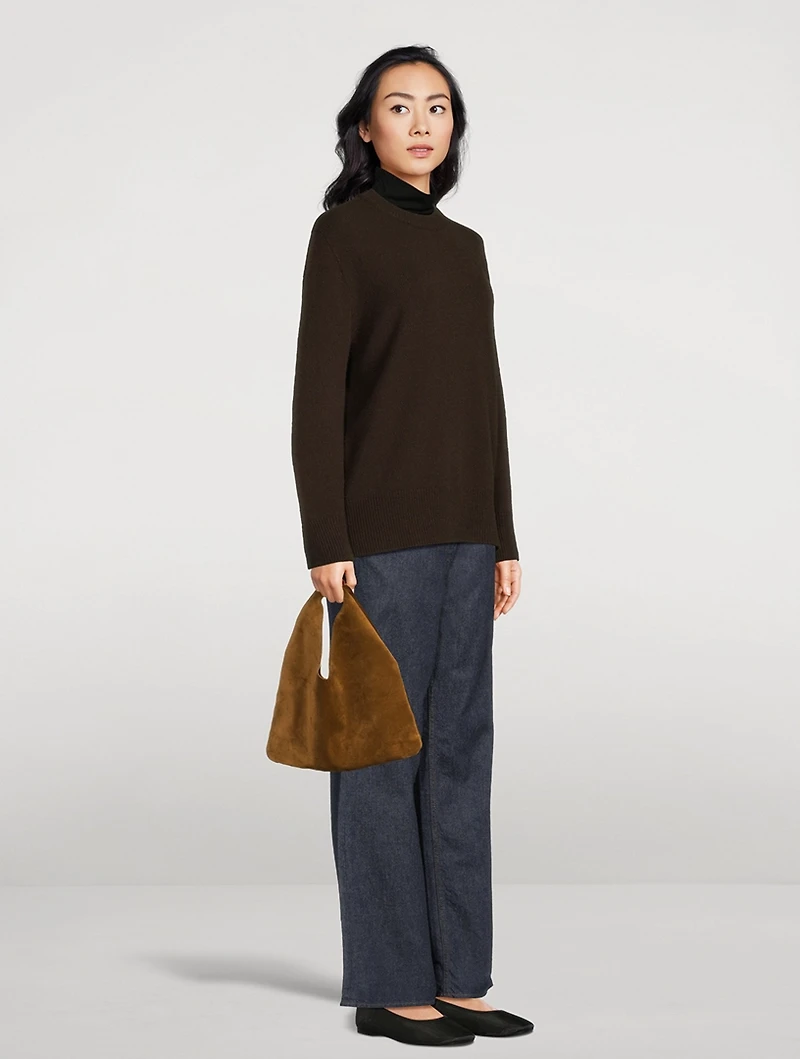Small Bindle Suede Tote Bag