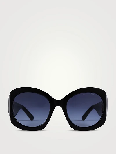 The J Marc Oversized Cut-Out Sunglasses
