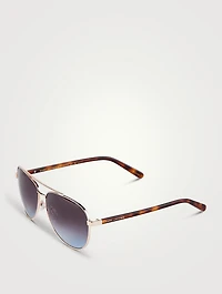 Metal Aviator Sunglasses