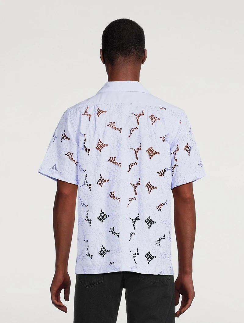 Highlife Floral Lace Bowling Shirt