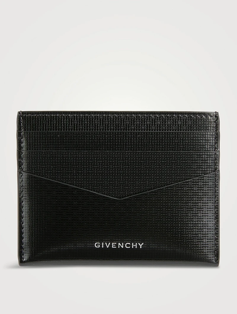 4G Embossed Leather Card Holder