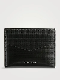 4G Embossed Leather Card Holder