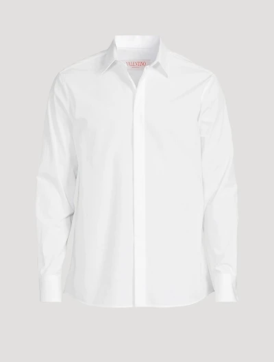 Cotton Poplin Long-Sleeve Shirt