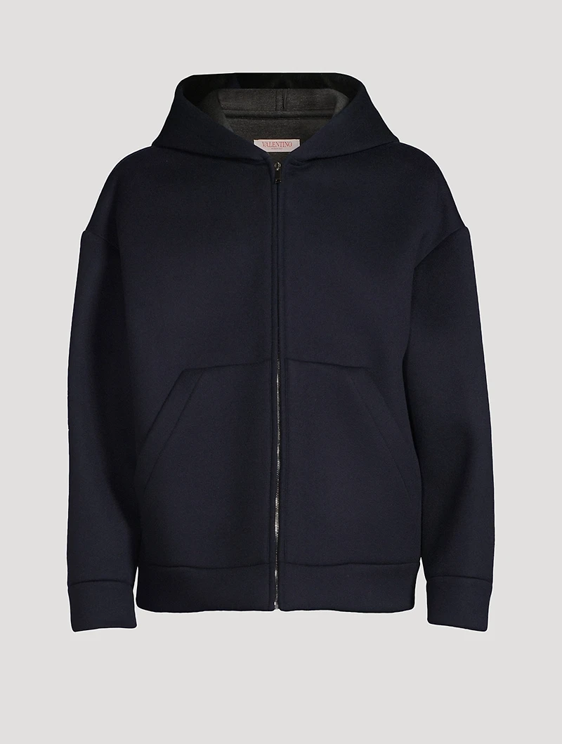 Wool And Cashmere Zip Hoodie