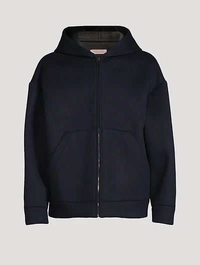 Wool And Cashmere Zip Hoodie