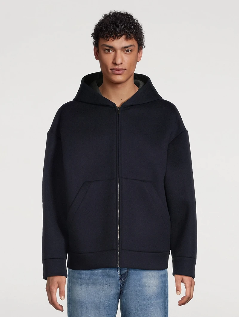Wool And Cashmere Zip Hoodie