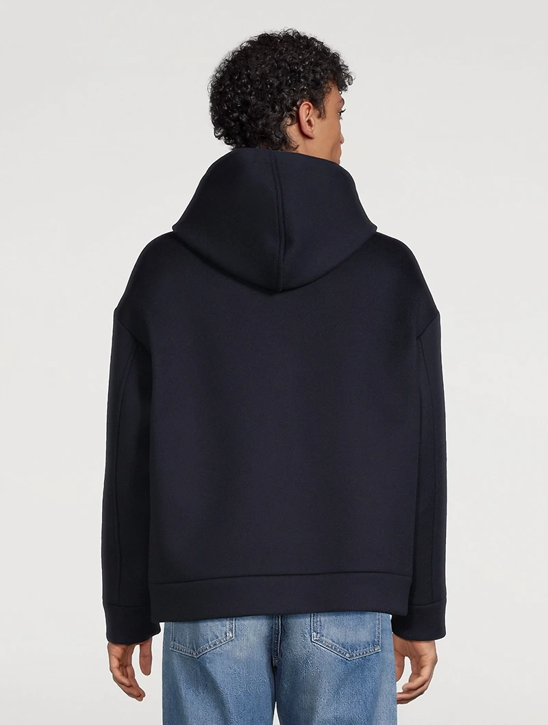 Wool And Cashmere Zip Hoodie