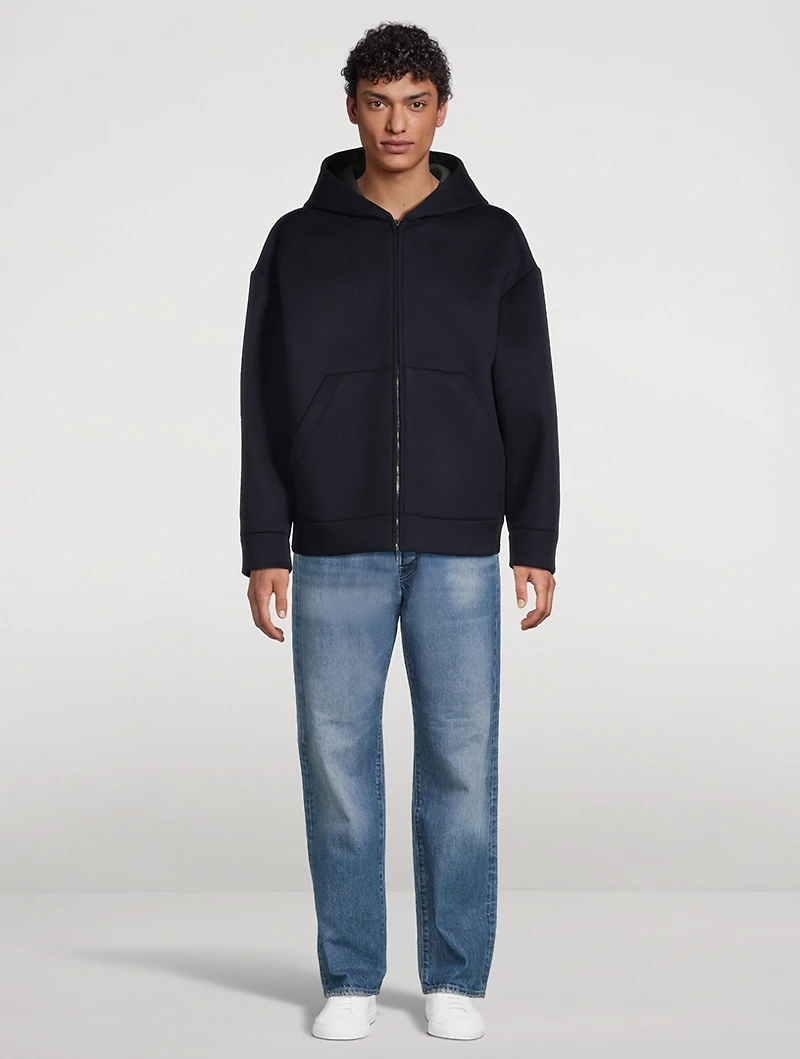 Wool And Cashmere Zip Hoodie