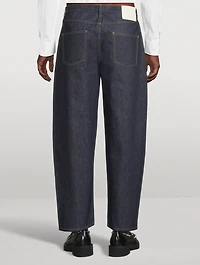 Wide-Leg Denim Pants