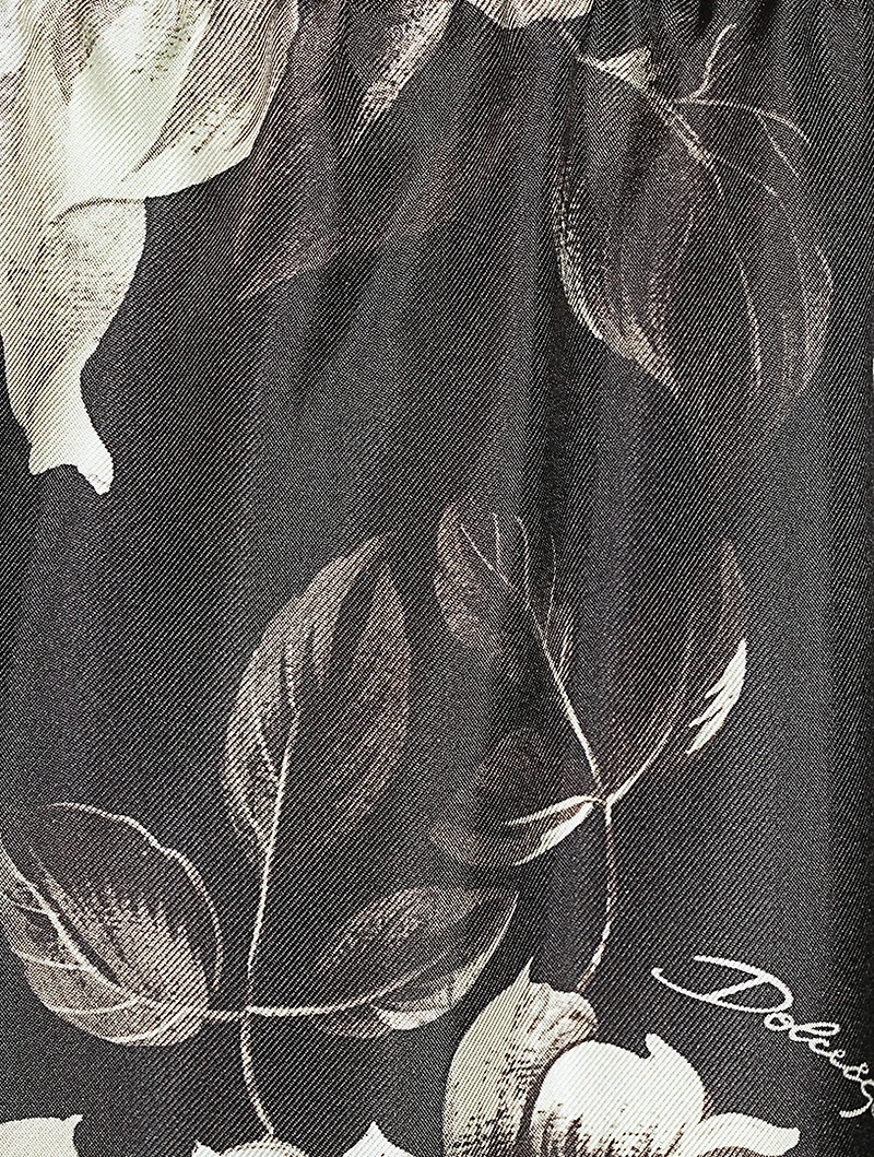 Silk Shorts Floral Print