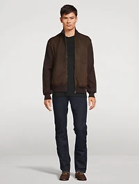 Wool And Suede Zip Jacket