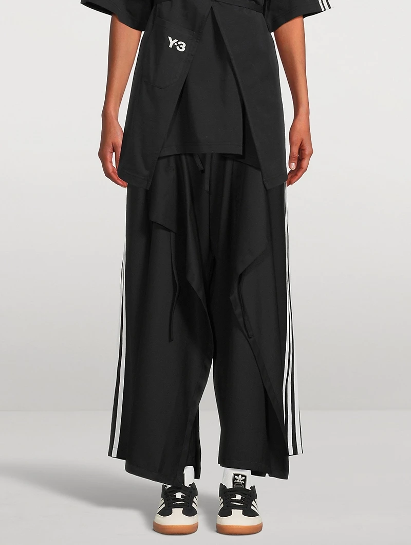 Wide-Leg Track Pants